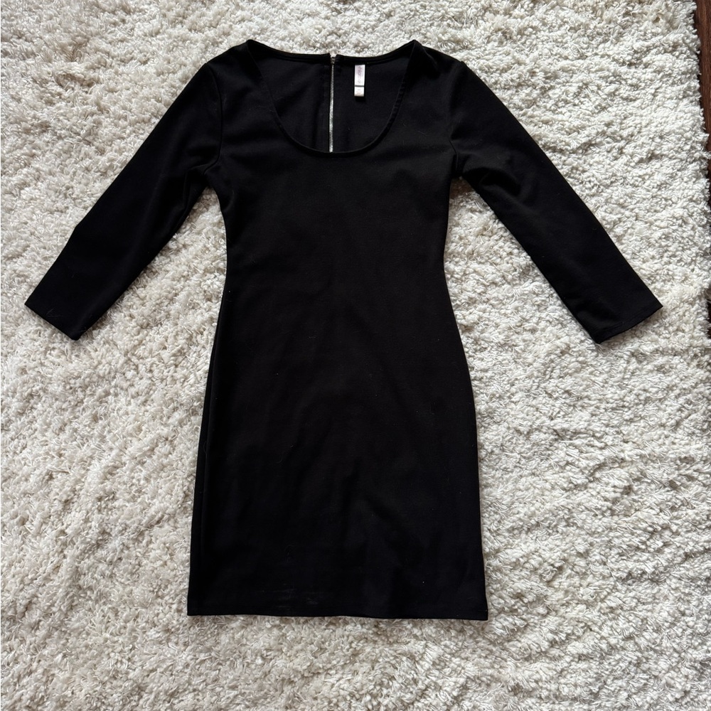 Xhilaration Elegant Black Long Sleeve Dress